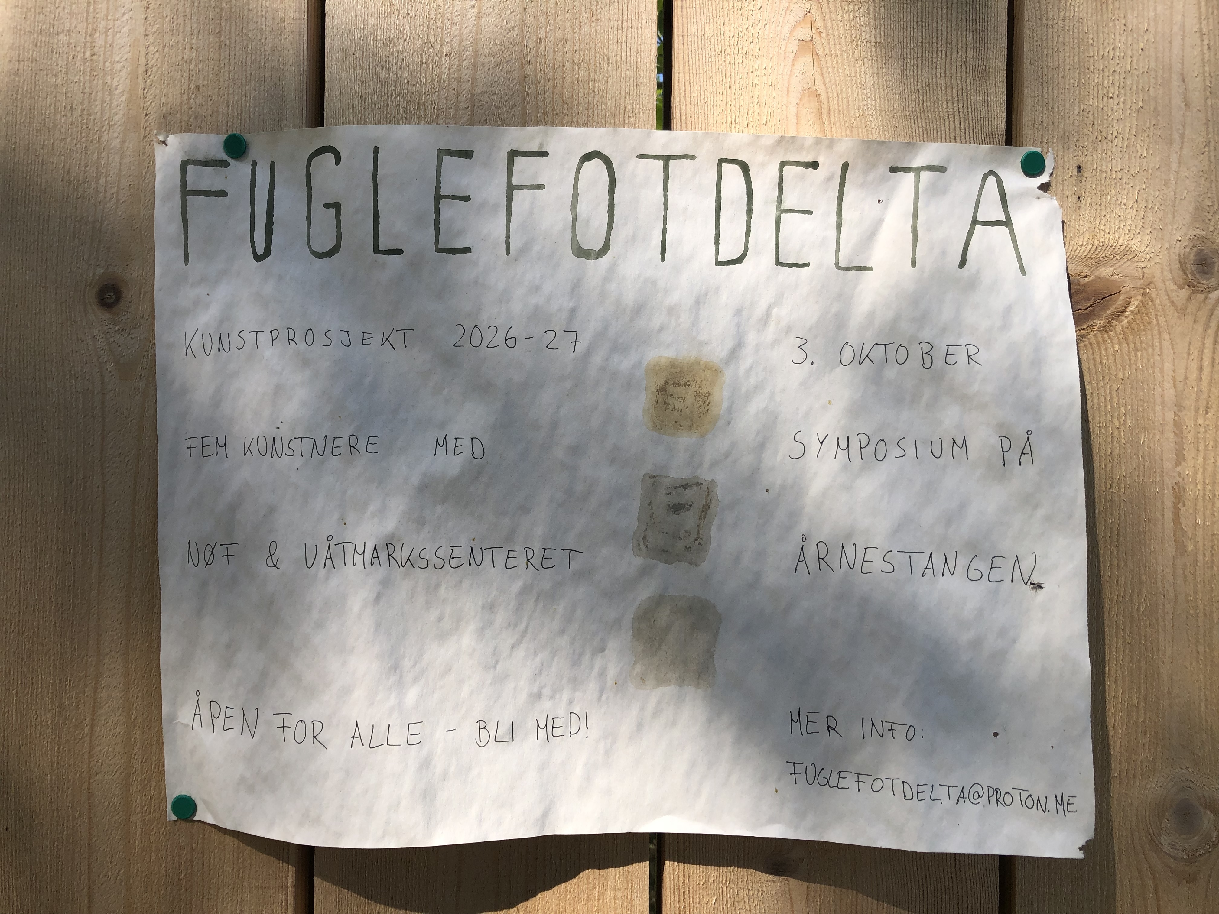 Poster for the Fuglefotdelta symposium